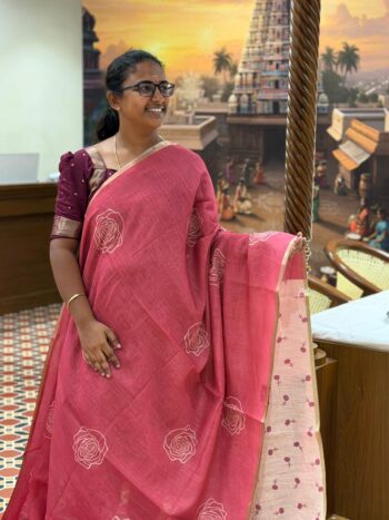 COTTON LINEN SAREES